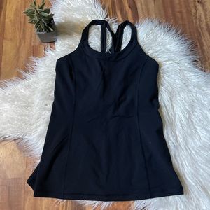 Lululemon Black Scoop Neck Tank Top